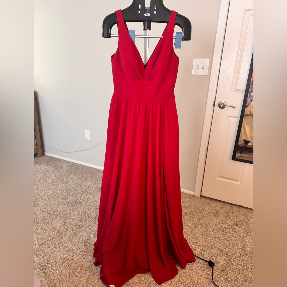 Elegant Red Evening Gown